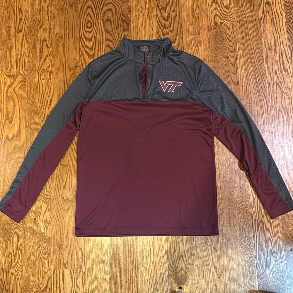 Virginia Tech Hokies Colosseum Quarter Zip Pullover Men’s Medium